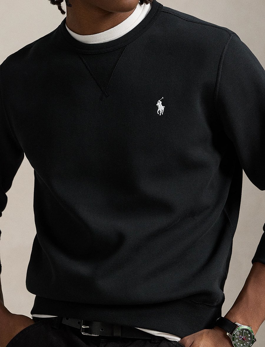 Polo Ralph Lauren - Double-Knit Sweatshirt - sweatshirts - polo black/cream - 4