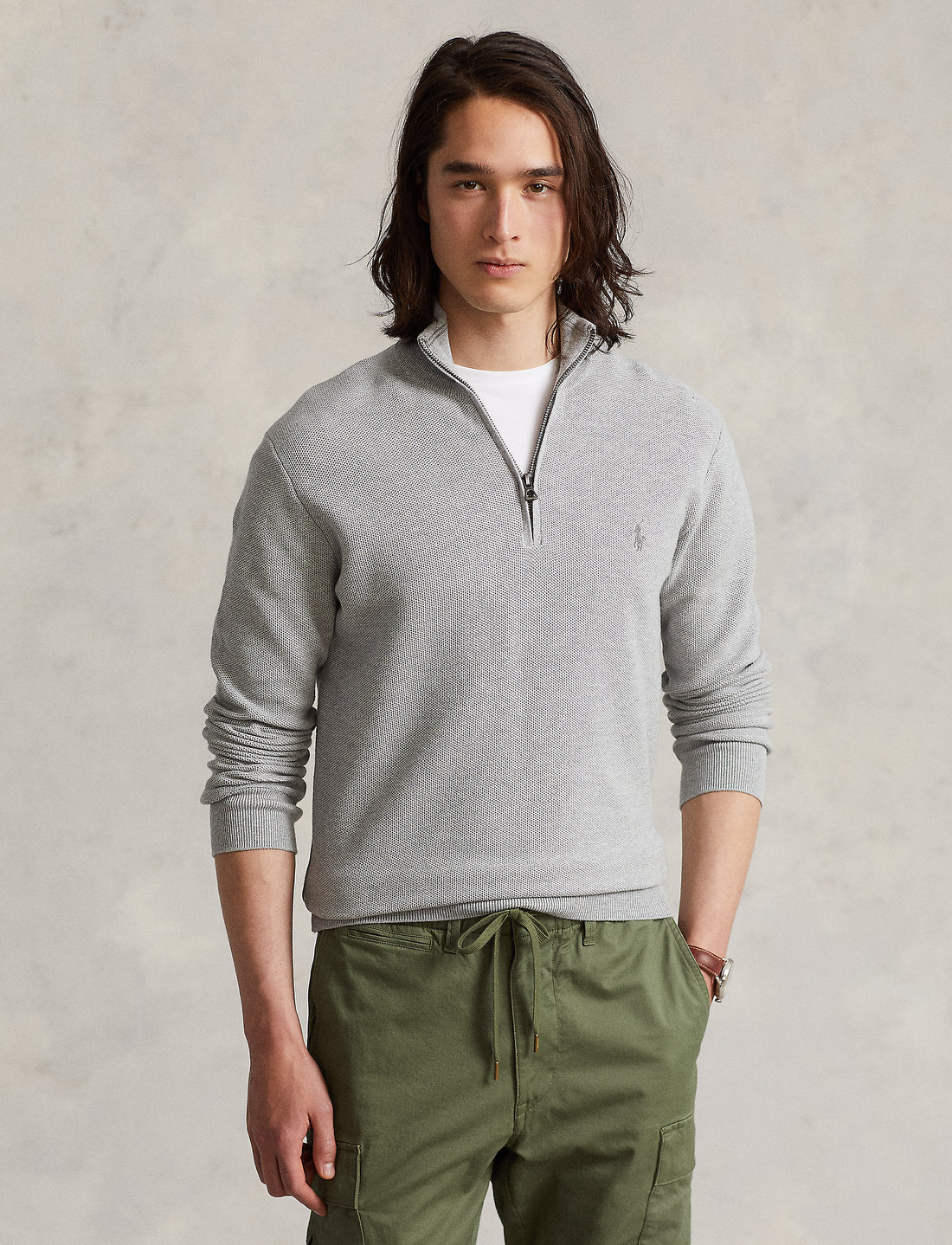 Half zip sweater ralph lauren deals