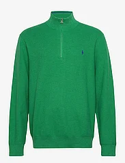 Polo Ralph Lauren - Mesh-Knit Cotton Quarter-Zip Sweater - green - 1