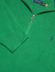 Polo Ralph Lauren - Mesh-Knit Cotton Quarter-Zip Sweater - green - 3