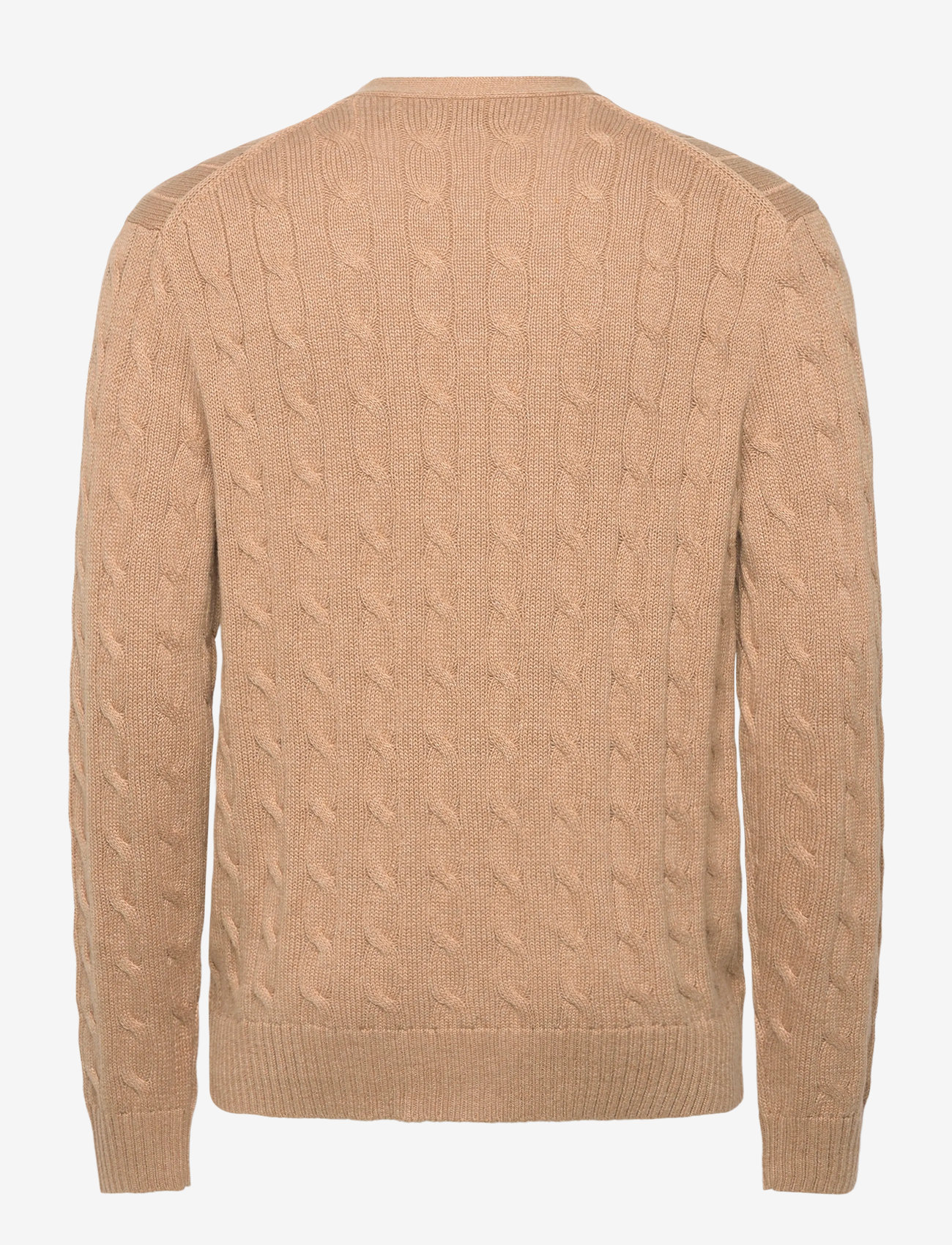 Polo Ralph Lauren - Cable-Knit Cotton Cardigan - cardigans - camel melange - 1