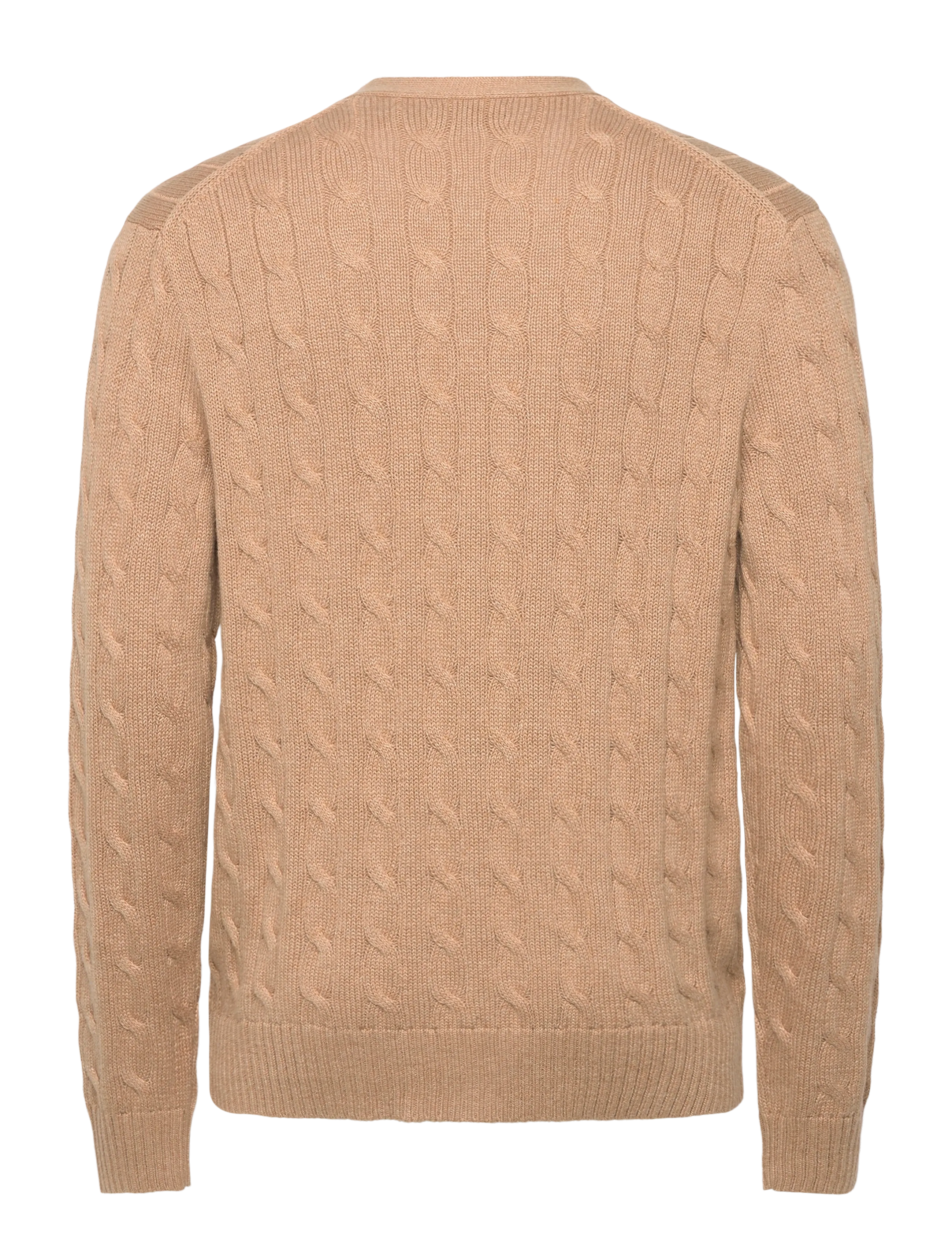 Polo Ralph Lauren - Cable-Knit Cotton Cardigan - cardigans - camel melange - 1