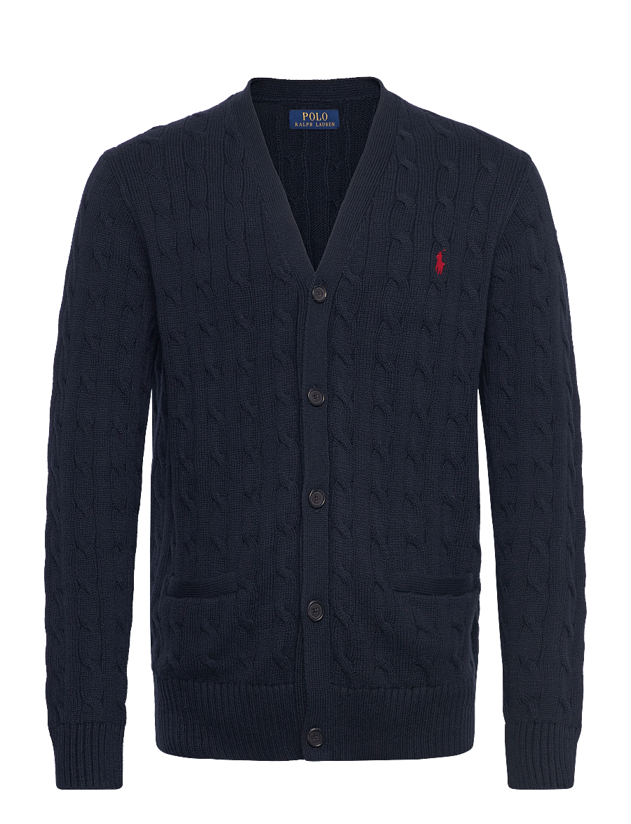 Polo Ralph Lauren - 5/1 ROVING COTTON-LSL-CRD - cardigans - hunter navy - 0