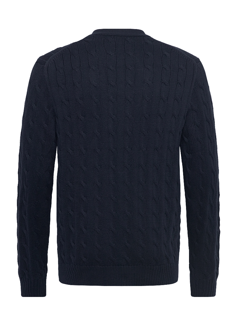 Polo Ralph Lauren - Cable-Knit Cotton Cardigan - cardigans - hunter navy - 1