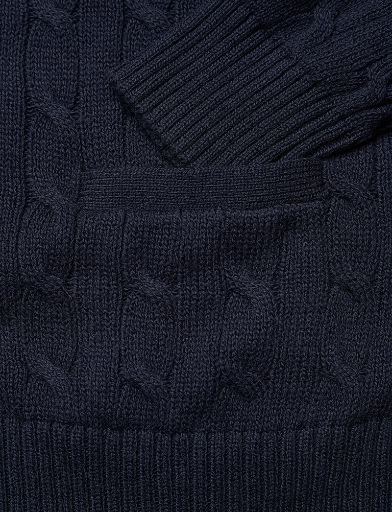 Polo Ralph Lauren - Cable-Knit Cotton Cardigan - koftor - hunter navy - 3