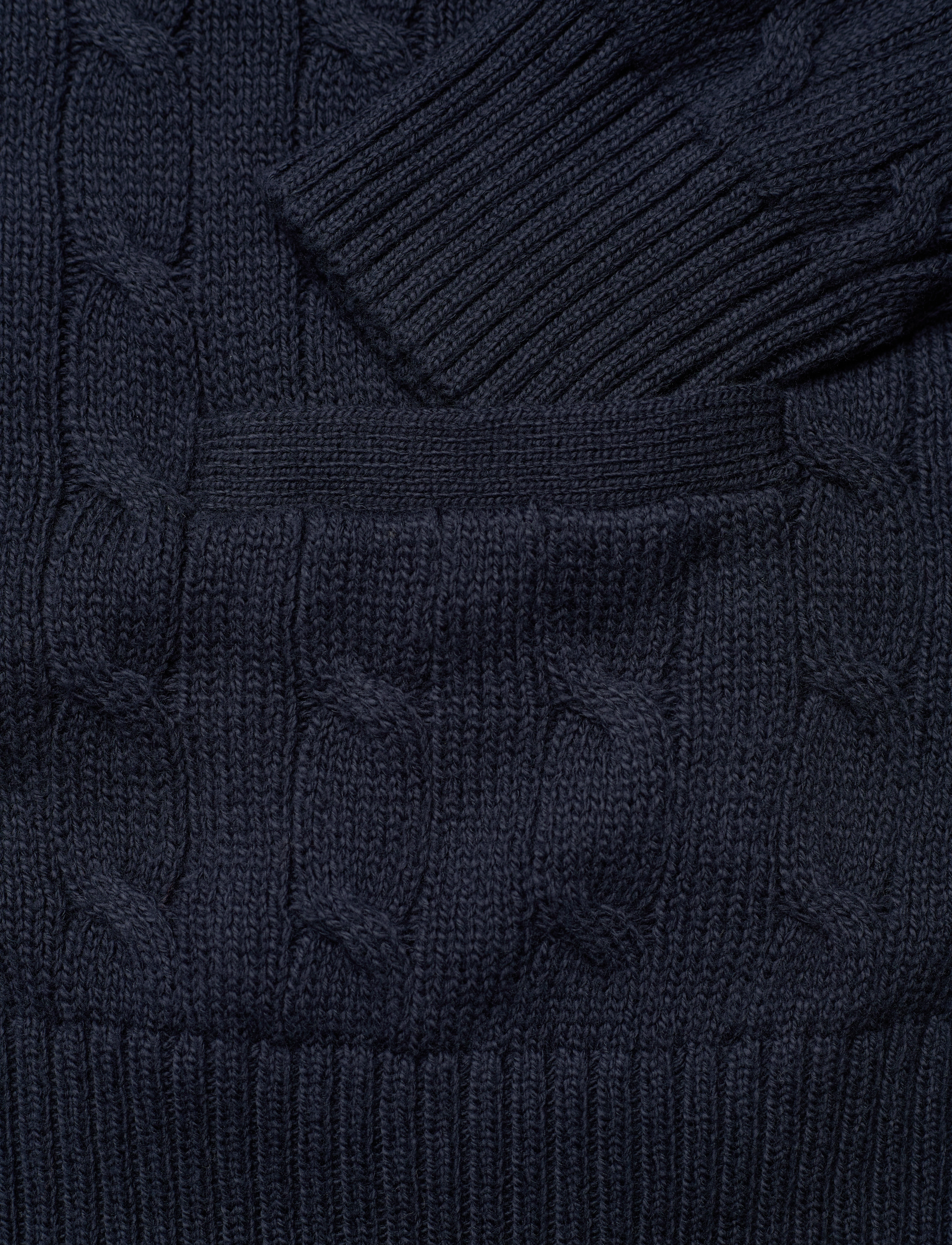 Polo Ralph Lauren - Cable-Knit Cotton Cardigan - cardigans - hunter navy - 3