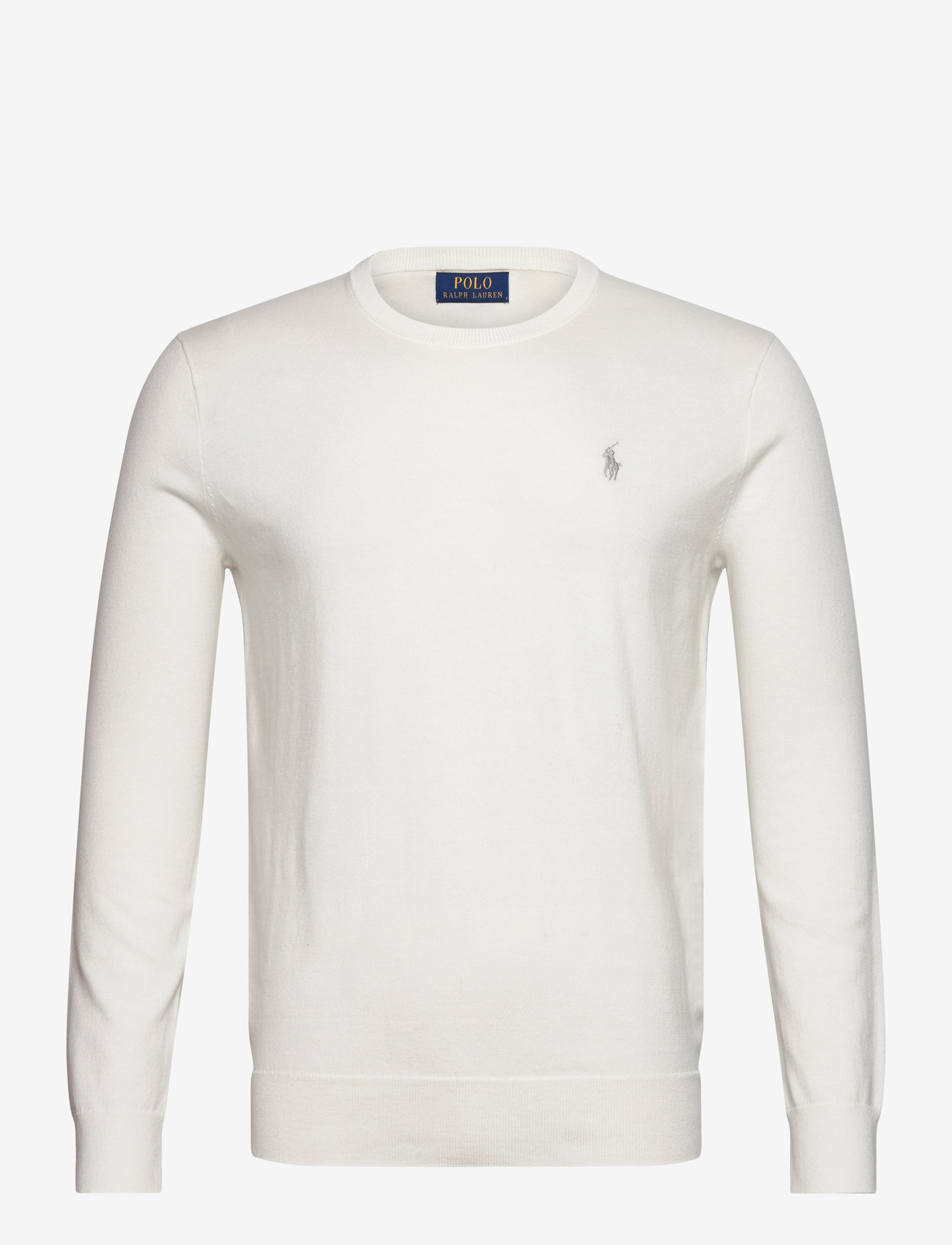Polo Ralph Lauren - Slim Fit Textured Cotton Sweater - round necks - deckwash white - 0