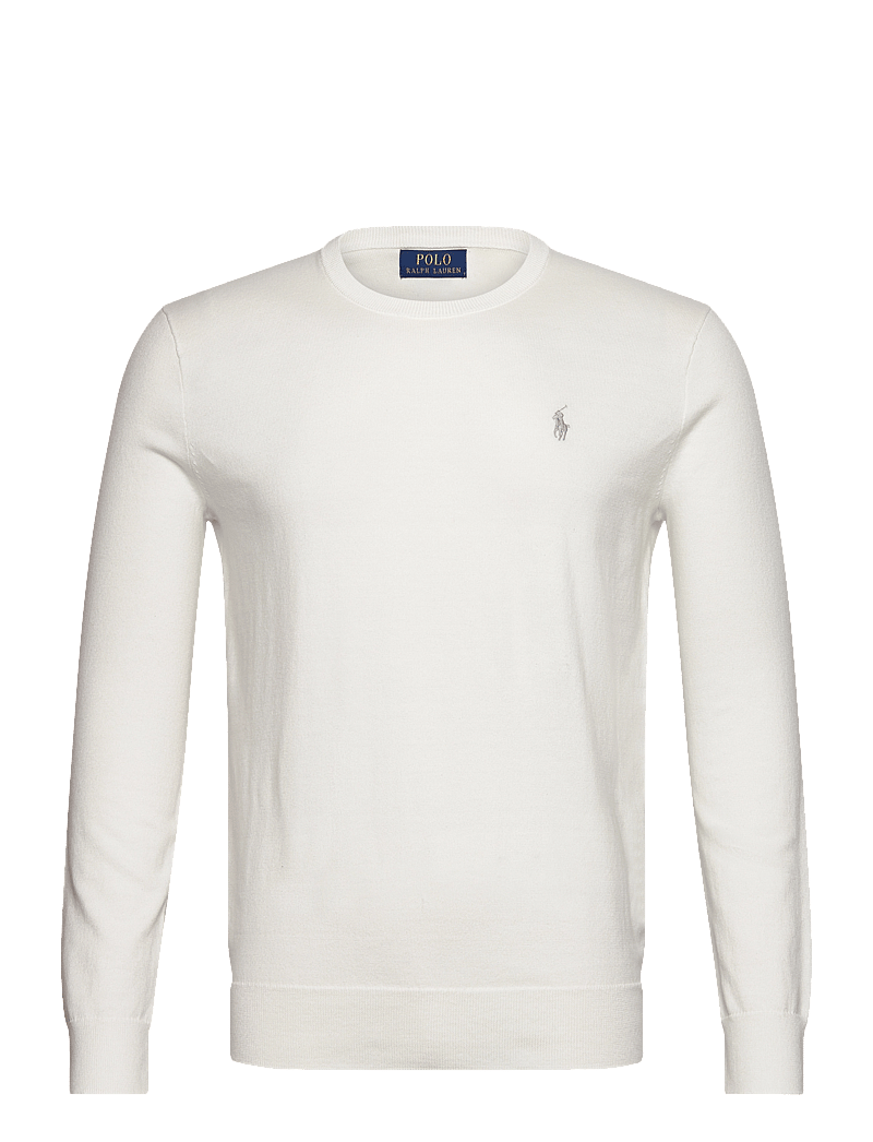 Polo Ralph Lauren - Slim Fit Textured Cotton Sweater - round necks - deckwash white - 0