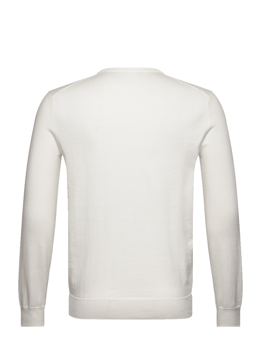Polo Ralph Lauren - Slim Fit Textured Cotton Sweater - rundhalsad - deckwash white - 2