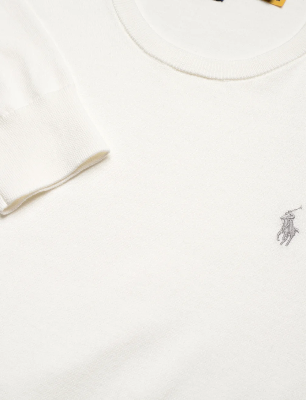 Polo Ralph Lauren - Slim Fit Textured Cotton Sweater - round necks - deckwash white - 2