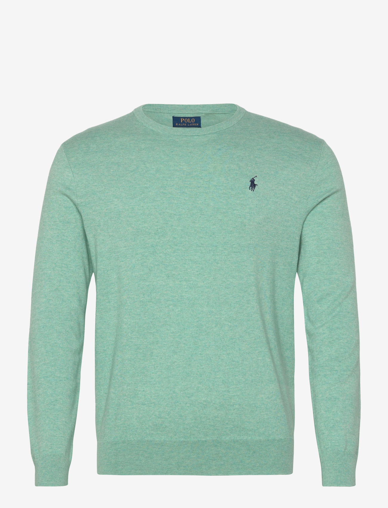 Polo Ralph Lauren - Slim Fit Textured Cotton Sweater - rund hals - green swallow hea - 1