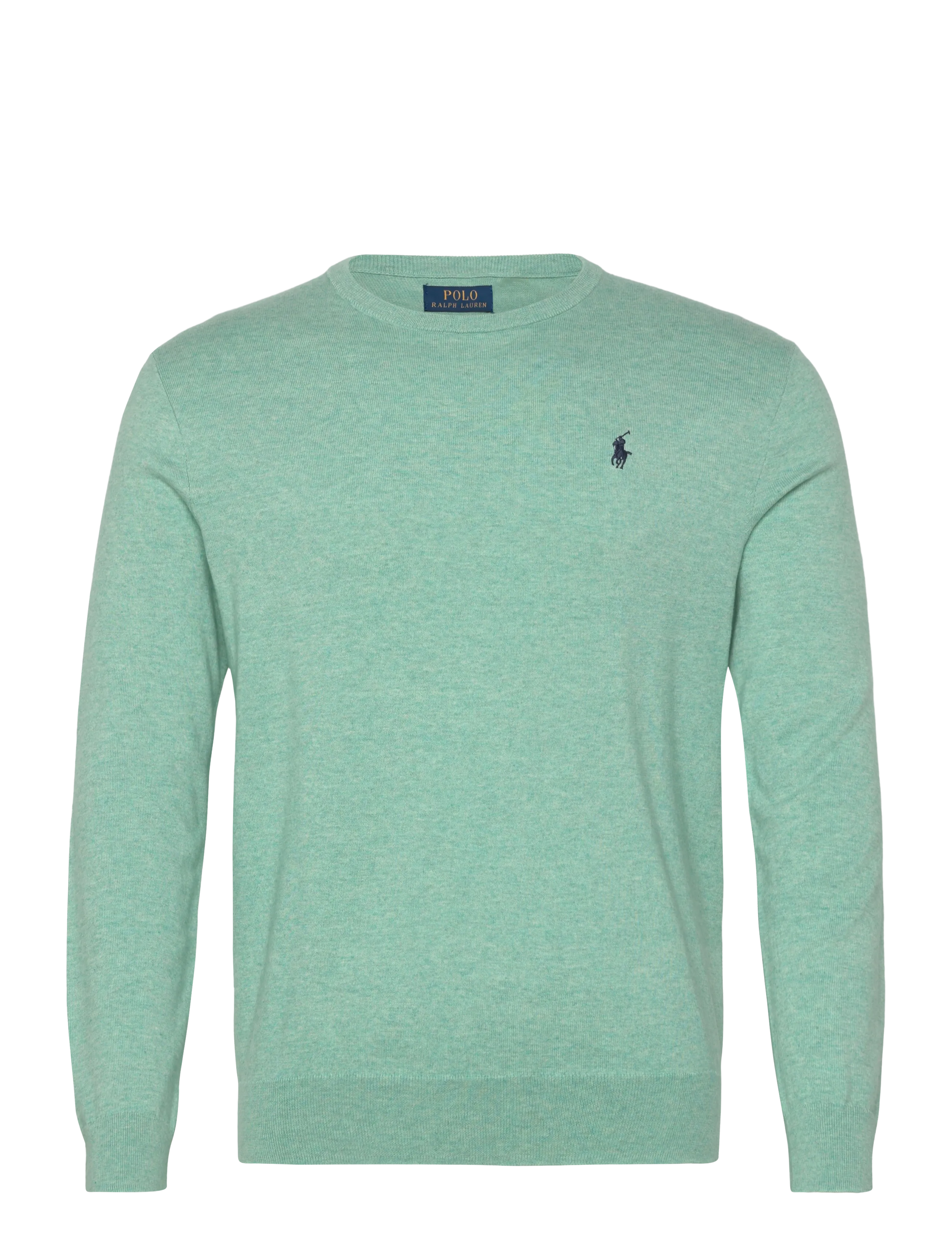 Polo Ralph Lauren Slim Fit Textured Cotton Sweater - Strik - GREEN SWALLOW HEA / green