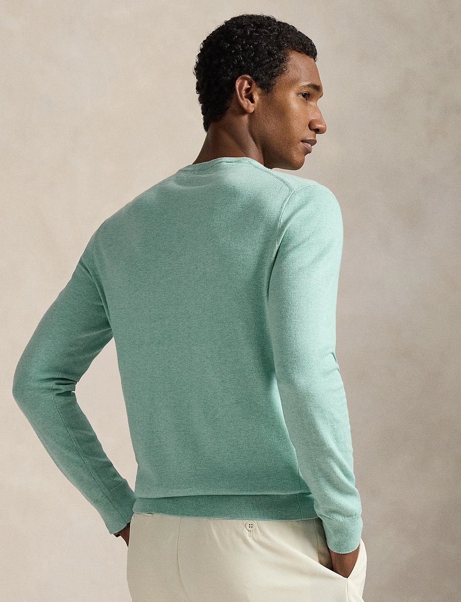 Polo Ralph Lauren - 32/3 COTTON-LSL-PLO - rund hals - green swallow hea - 3