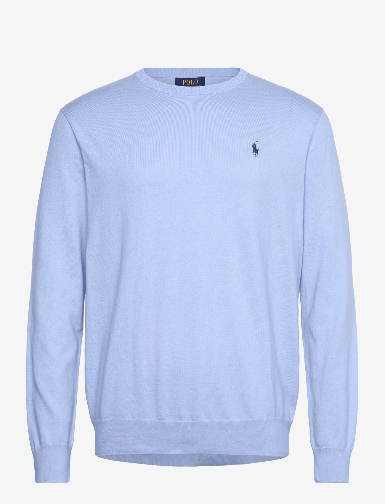 Polo Ralph Lauren - Slim Fit Textured Cotton Sweater - rundhals - office blue - 1