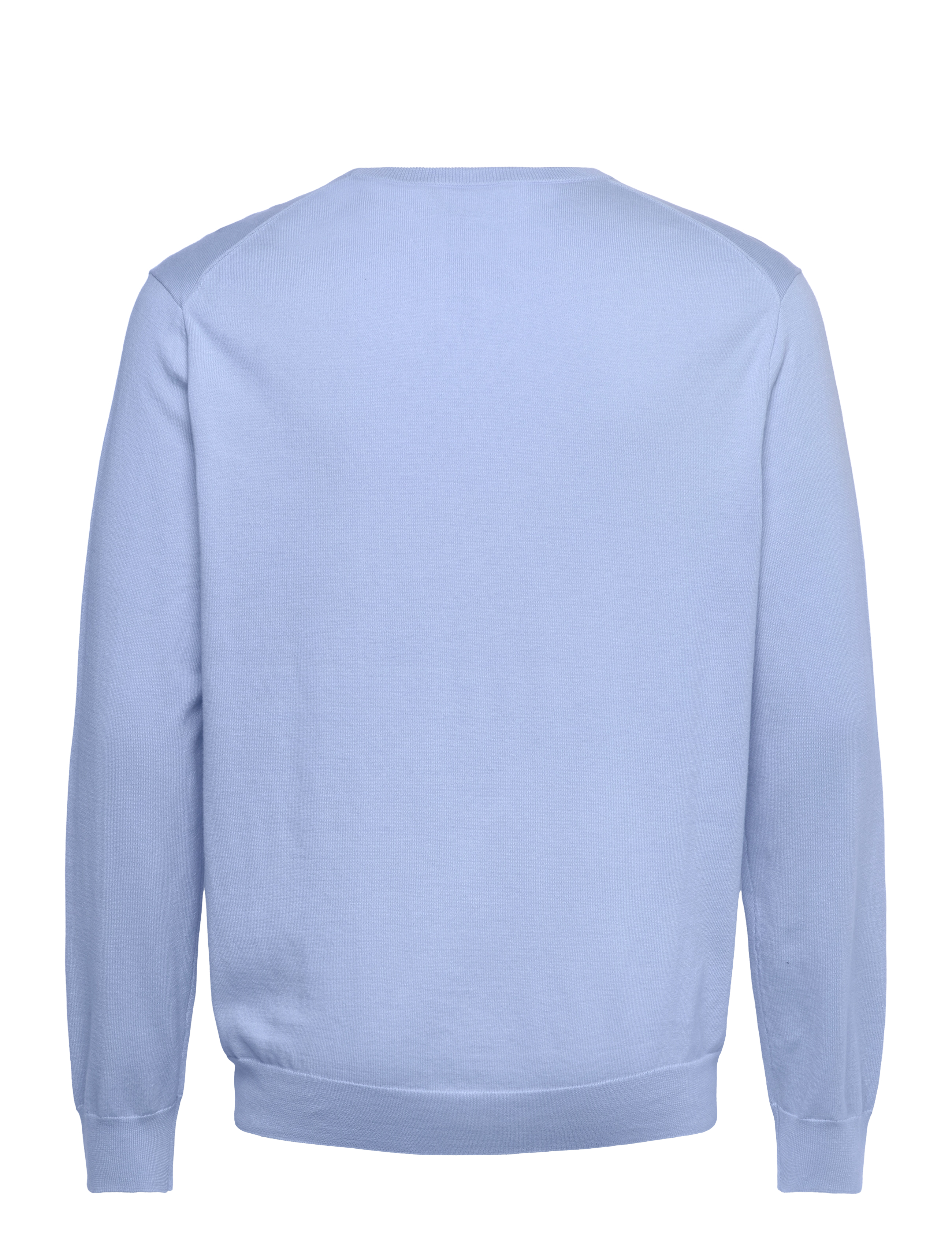 Polo Ralph Lauren - Slim Fit Textured Cotton Sweater - Ümara kaelusega - office blue - 2