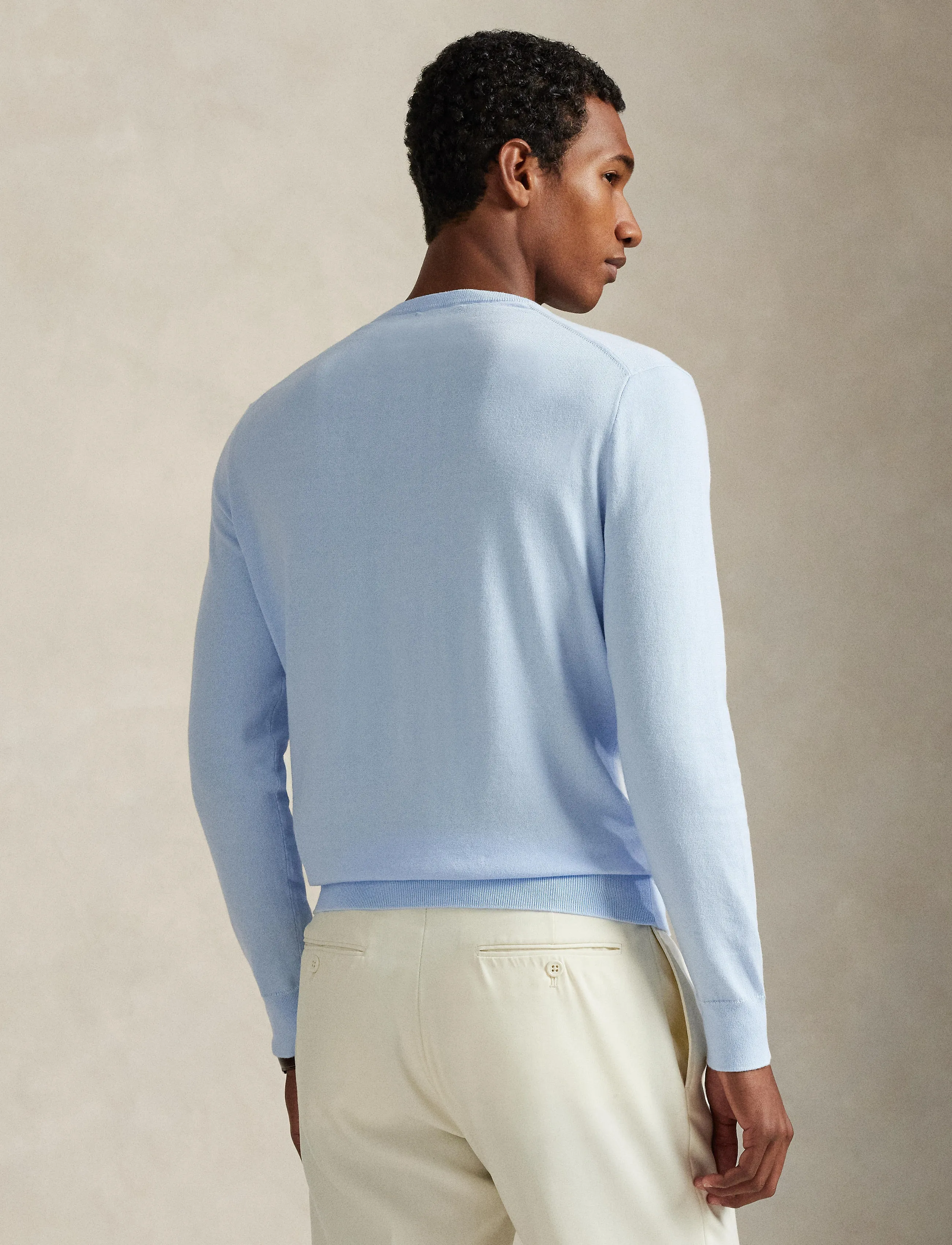 Polo Ralph Lauren Slim Fit Textured Cotton Sweater t-shirts herr – bild 5