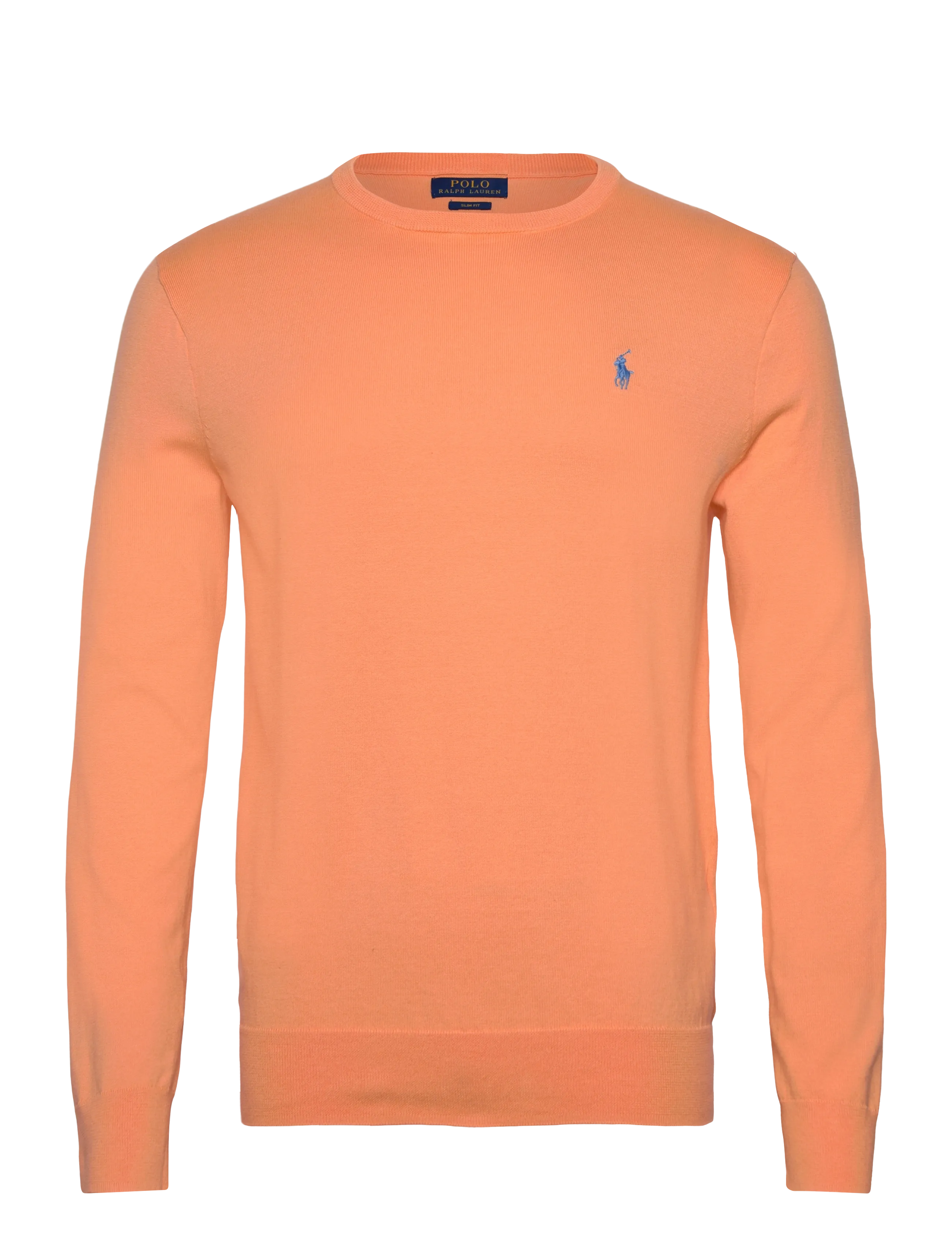 POLO RALPH LAUREN Slim Fit Textured Baumwolle Pullover Orange - S - Herren