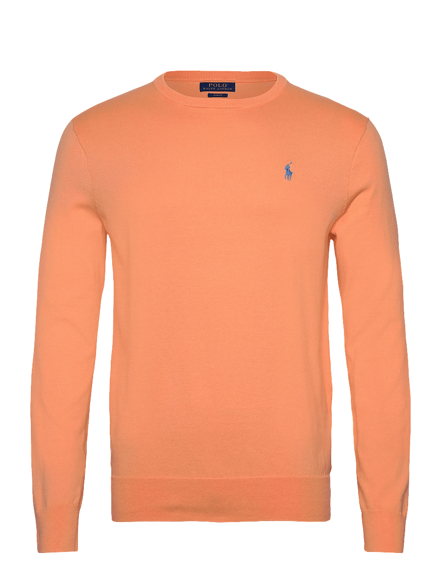 Polo Ralph Lauren - Slim Fit Textured Cotton Sweater - round necks - poppy - 1