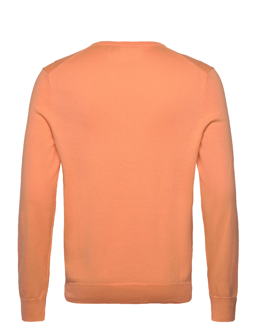Polo Ralph Lauren - Slim Fit Textured Cotton Sweater - round necks - poppy - 2