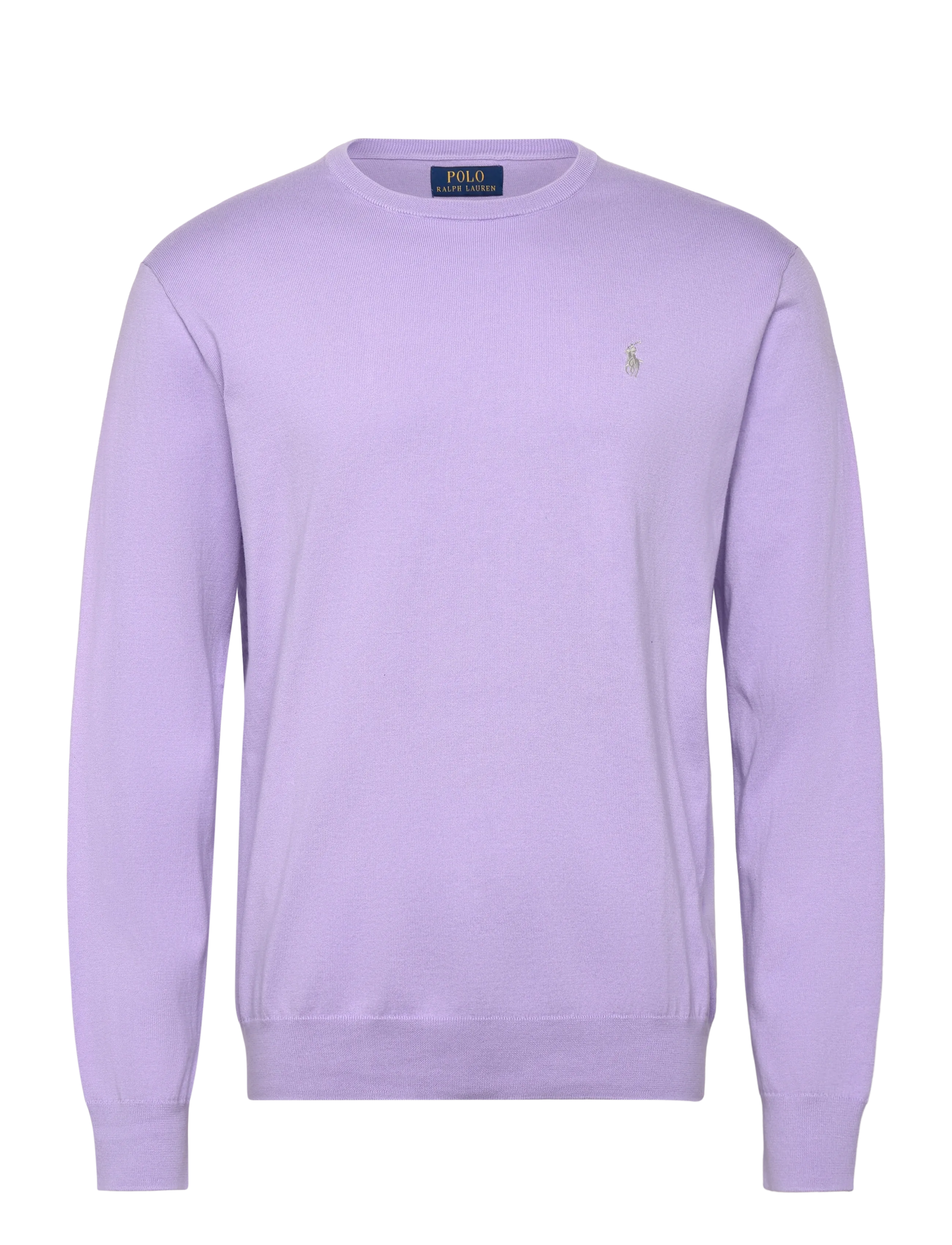 Slim Fit Textured Cotton Sweater - POWDER PURPLE