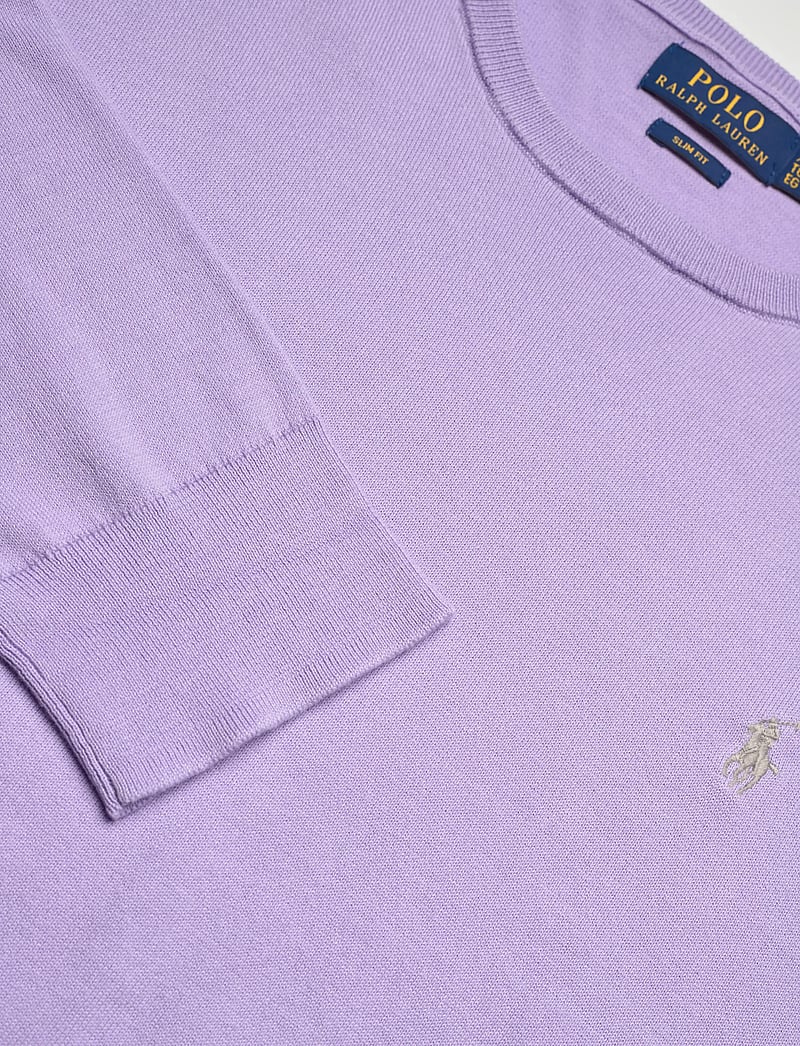 Polo Ralph Lauren - Slim Fit Textured Cotton Sweater - rundhals - powder purple - 2