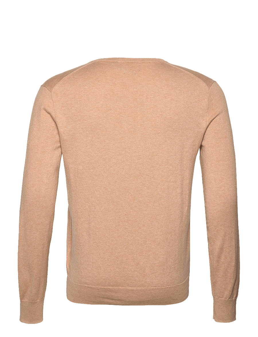 Polo Ralph Lauren - Slim Fit Textured Cotton Sweater - camel melange - 1
