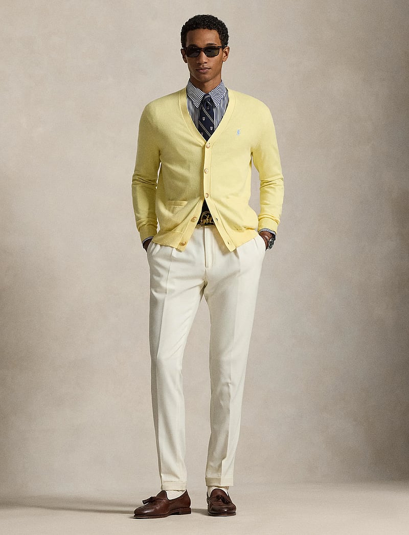Polo Ralph Lauren - 32/3 COTTON-LS VN CARDI PP - wicket yellow - 0