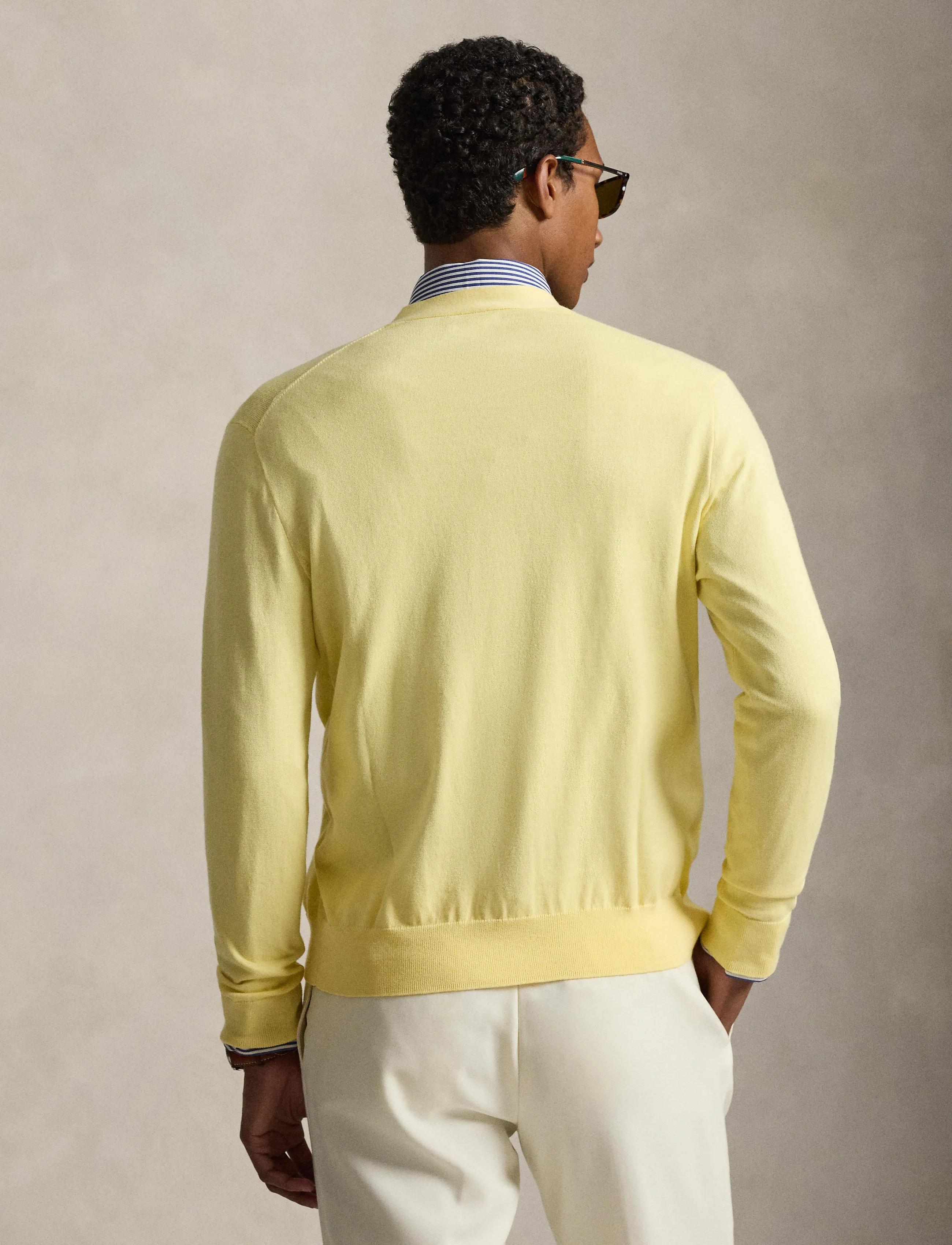 Polo Ralph Lauren - 32/3 COTTON-LS VN CARDI PP - wicket yellow - 3