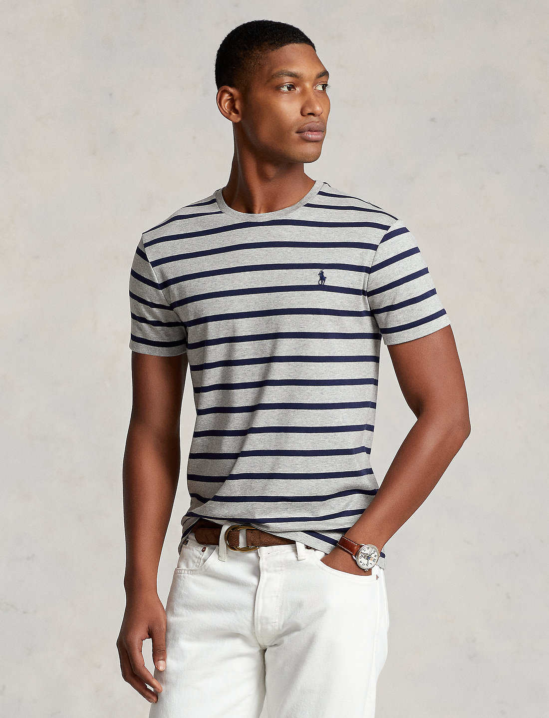Polo Ralph Lauren Custom Slim Fit Striped T shirt T Shirts