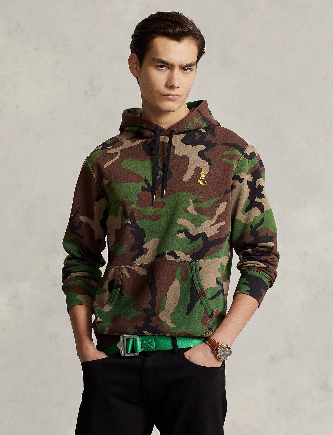 Polo Ralph Lauren Camo Fleece Hoodie Hoodies Boozt
