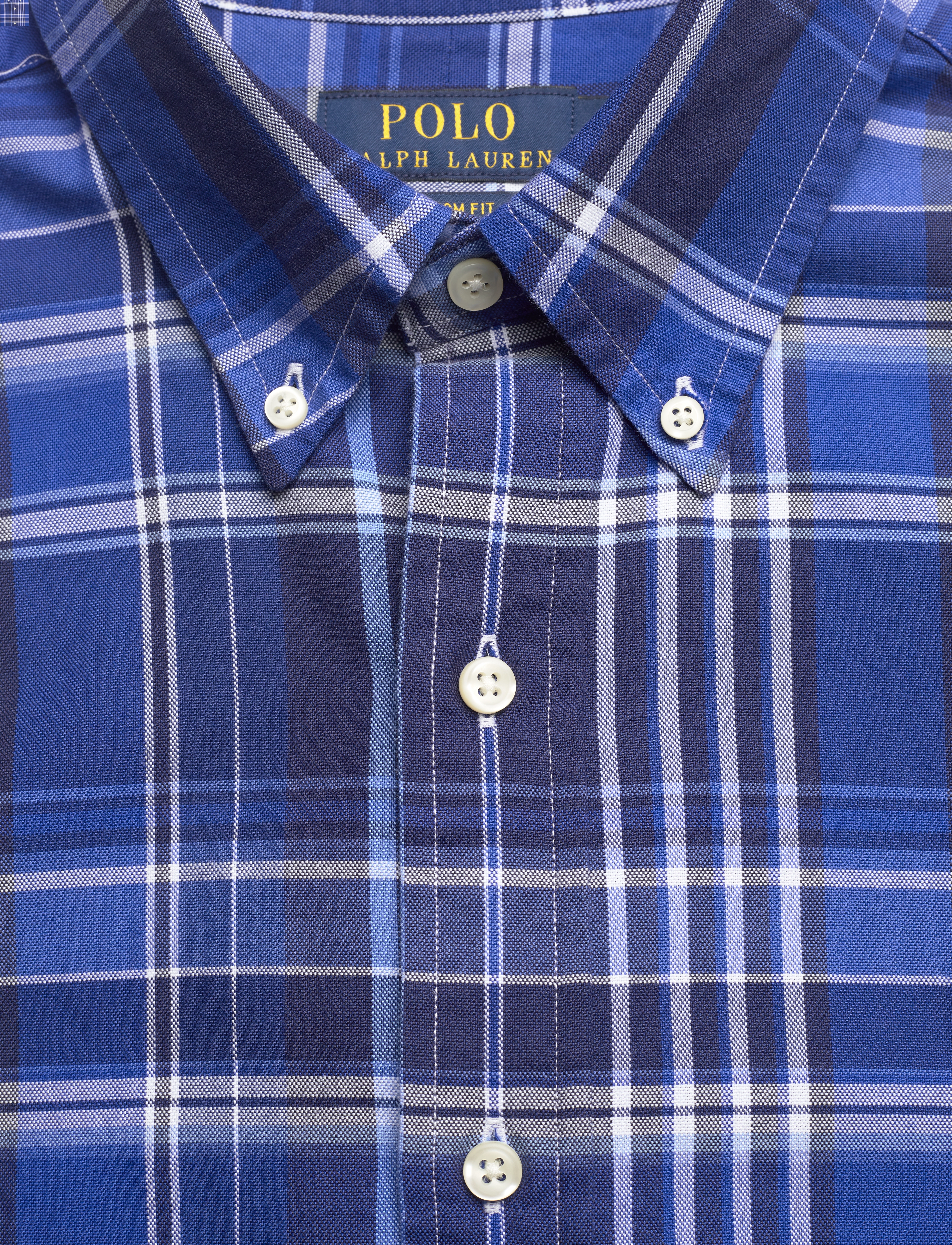 Polo Ralph Lauren - Custom Fit Plaid Oxford Shirt - 6271 blue multi - 2