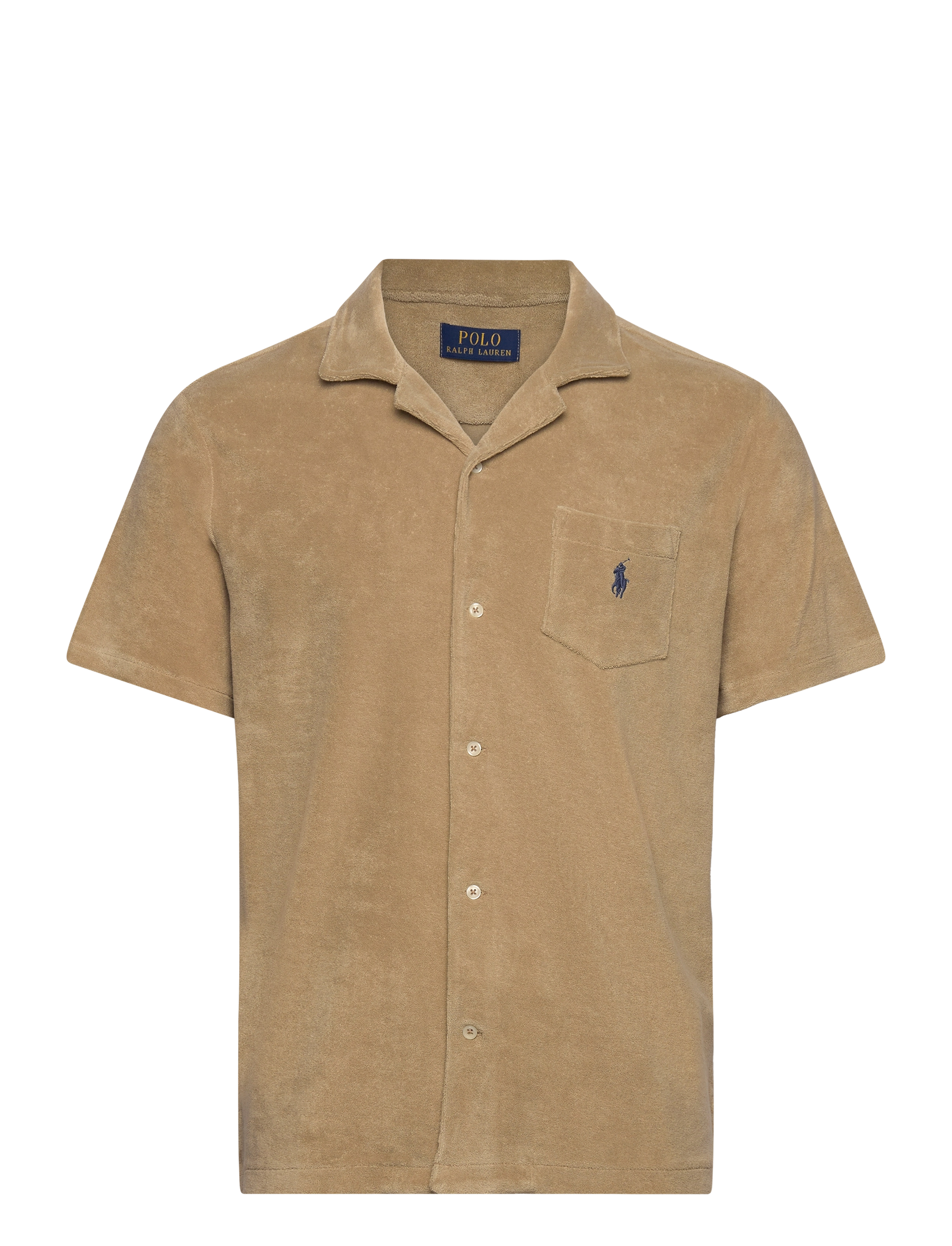 Polo Ralph Lauren Terry Camp Shirt - Basic skjortor - COASTAL BEIGE / beige