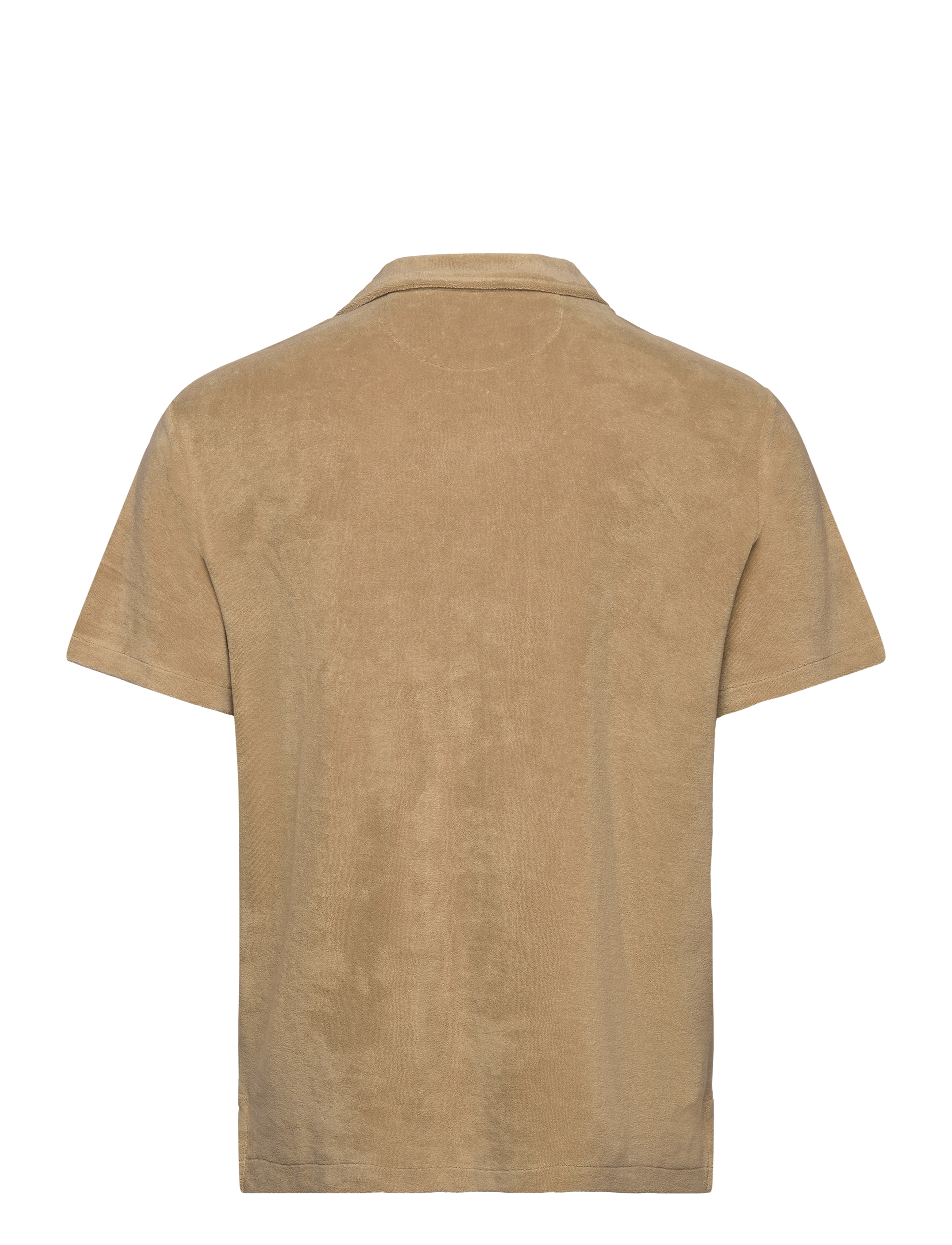 Polo Ralph Lauren - Terry Camp Shirt - lühikeste varrukatega särgid - coastal beige - 1
