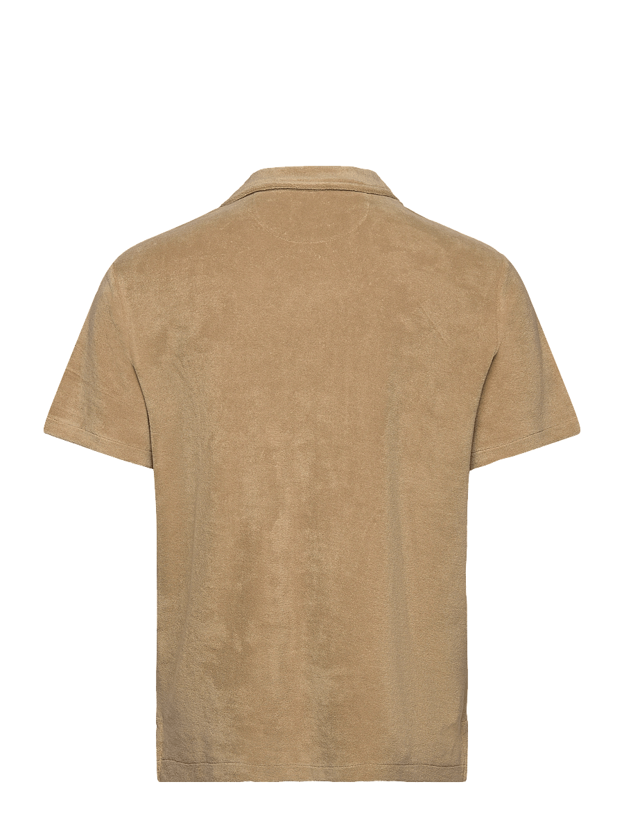 Polo Ralph Lauren - Terry Camp Shirt - lühikeste varrukatega särgid - coastal beige - 1