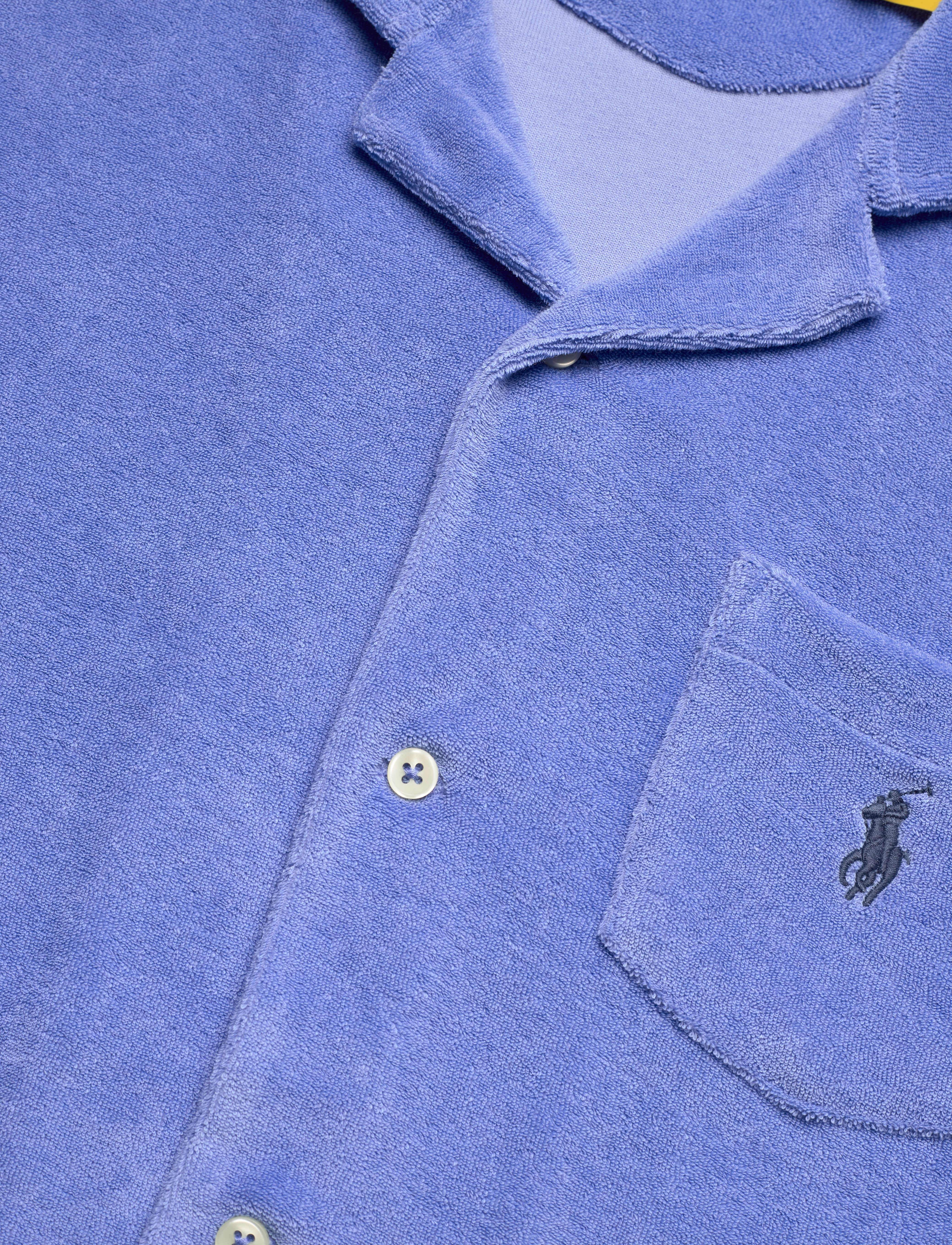 Polo Ralph Lauren - Terry Camp Shirt - stutterma skyrtur - harbor island blu - 3
