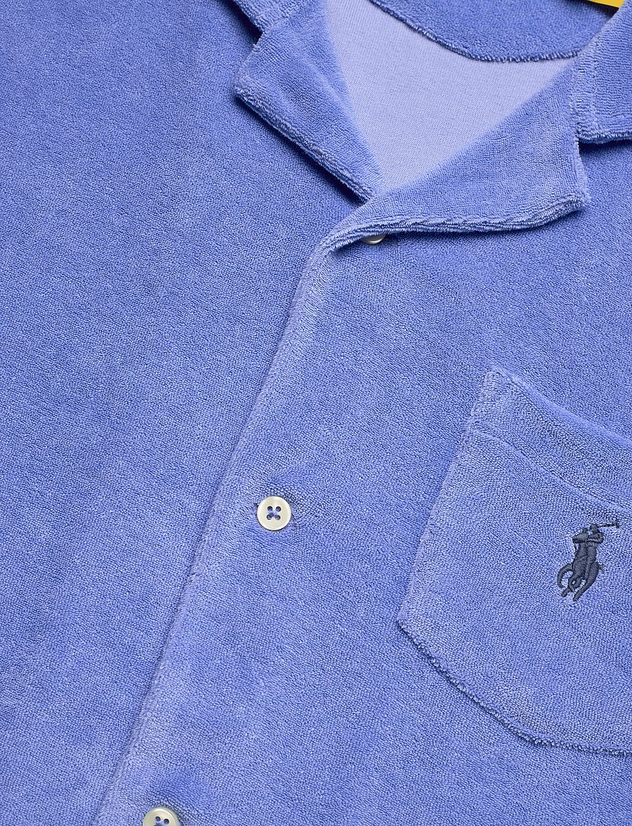 Polo Ralph Lauren - Terry Camp Shirt - stutterma skyrtur - harbor island blu - 3