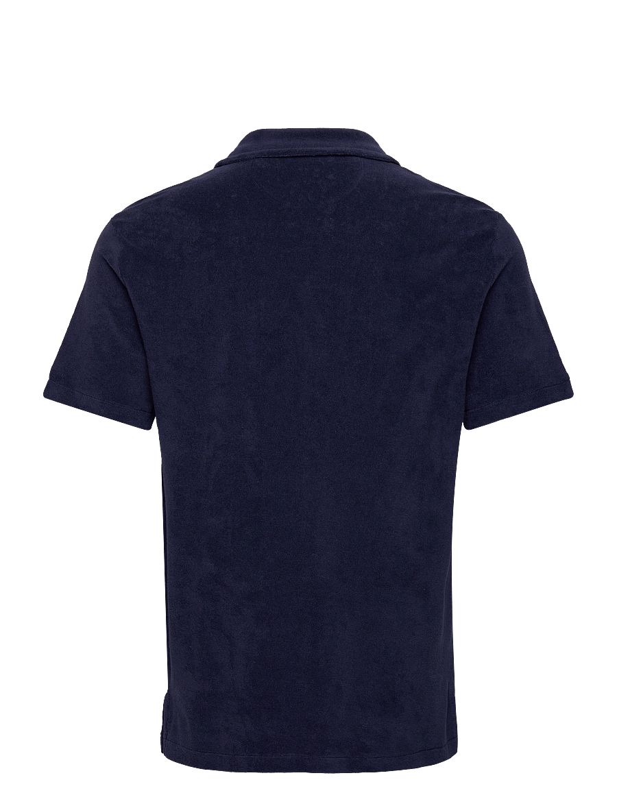 Polo Ralph Lauren - Terry Camp Shirt - kortærmede skjorter - newport navy - 2