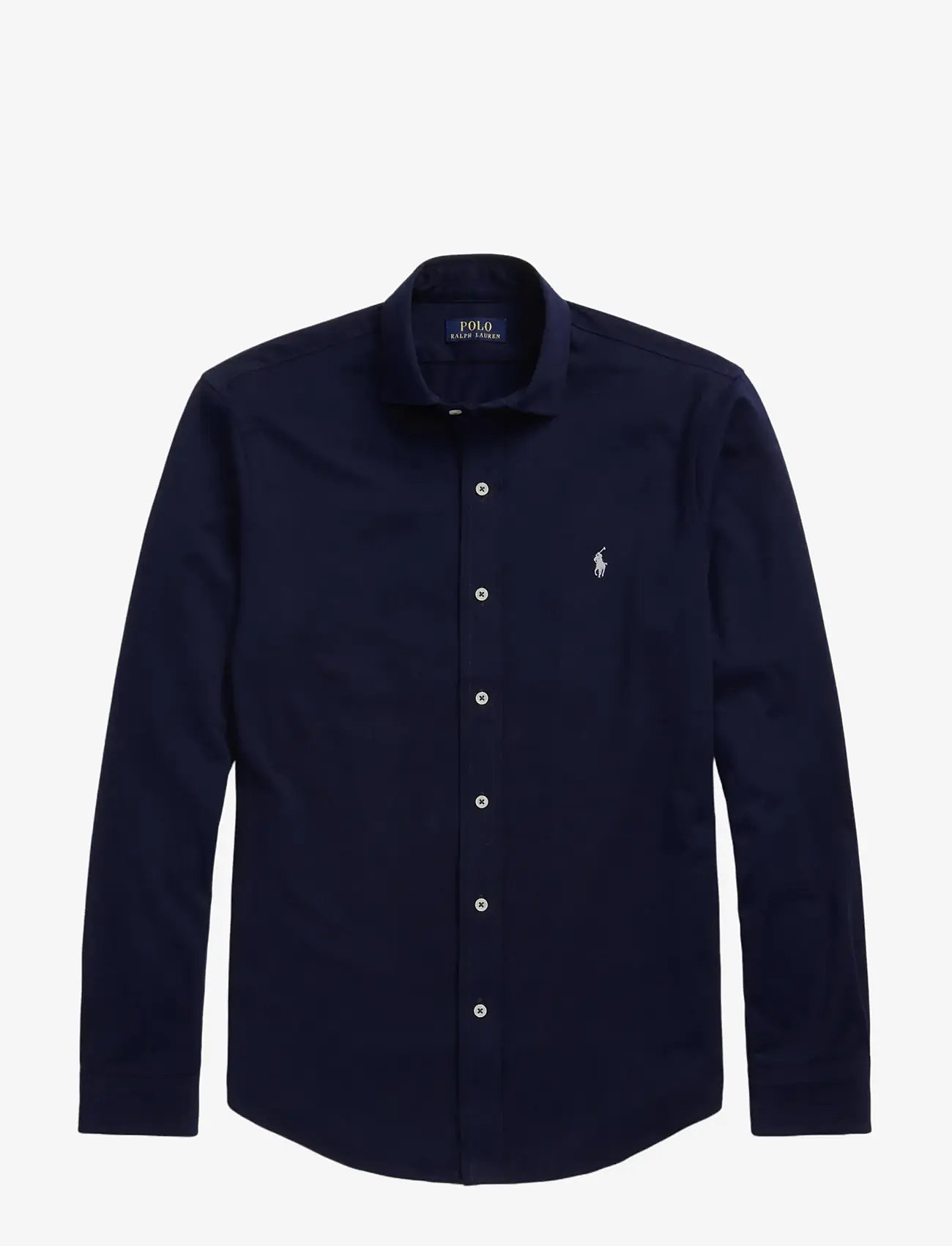 Polo Ralph Lauren - Jersey Spread-Collar Shirt - casual shirts - cruise navy/c1730 - 2