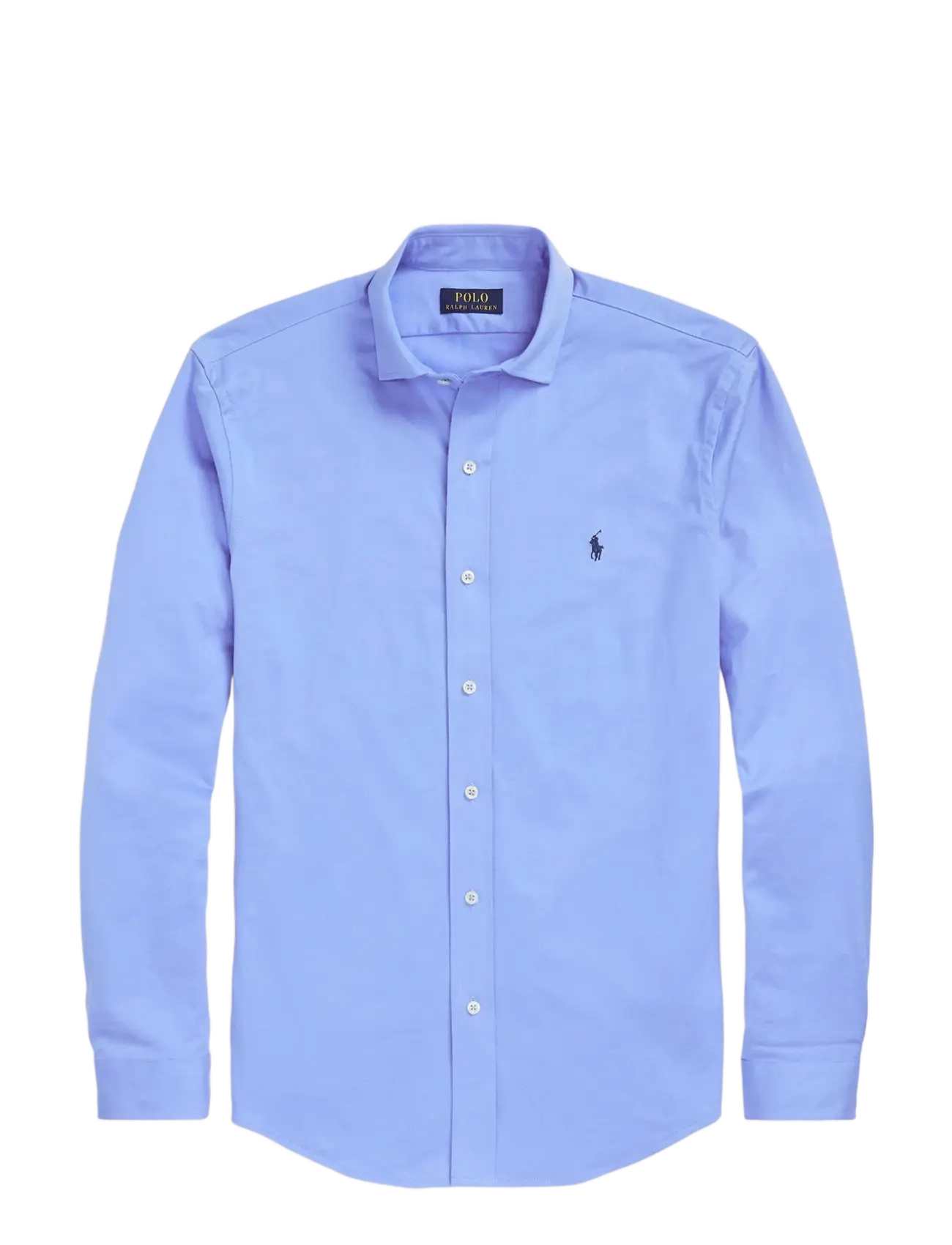 Jersey Spread-Collar Shirt - HARBOR ISLAND BLU