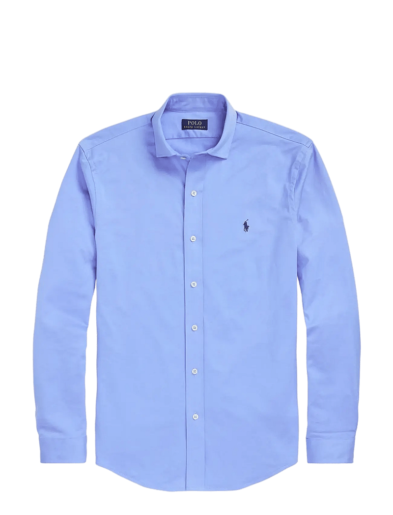 Polo Ralph Lauren - Jersey Spread-Collar Shirt - basic skjortor - harbor island blu - 1