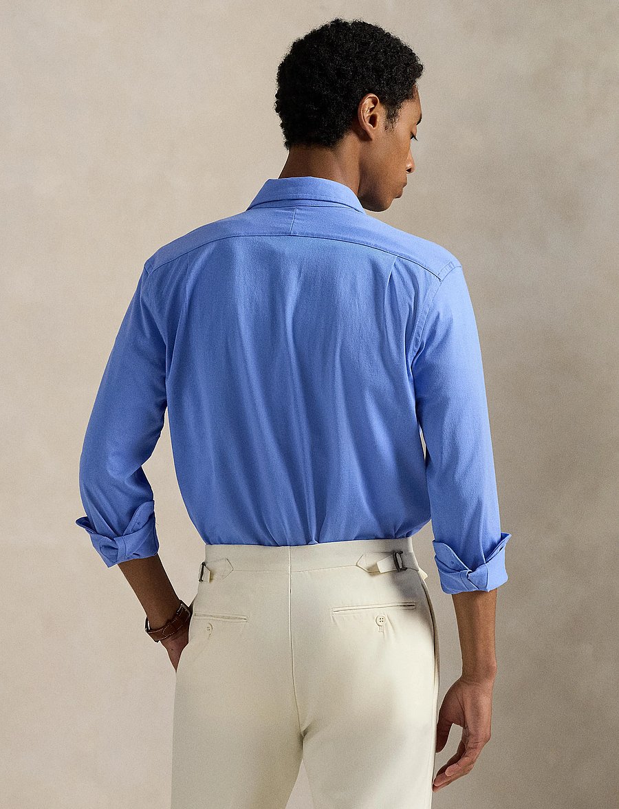 Polo Ralph Lauren - Jersey Spread-Collar Shirt - chemises décontractées - harbor island blu - 2