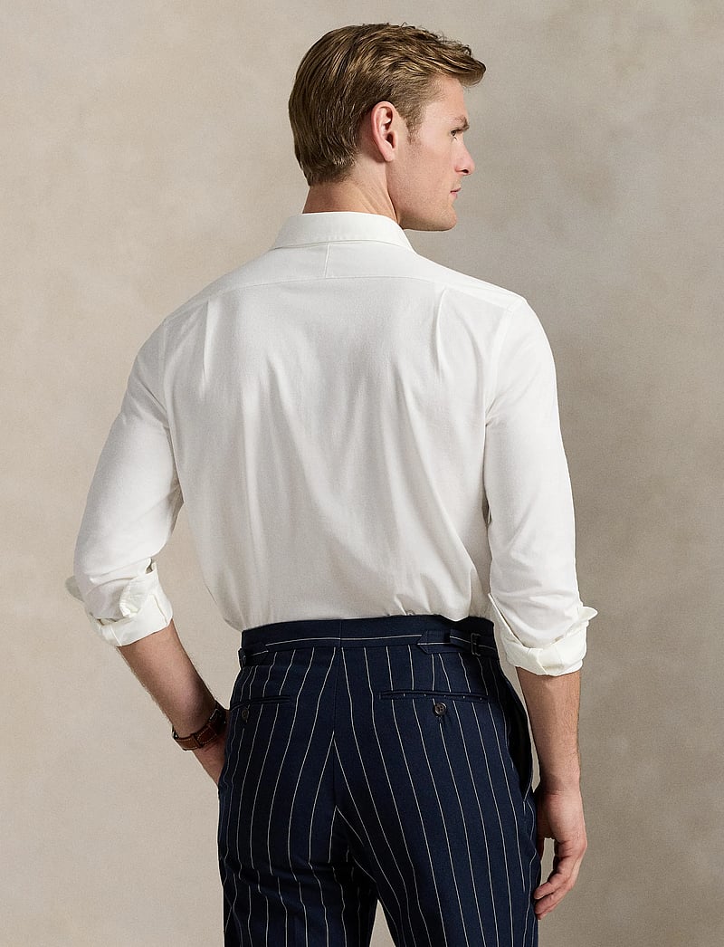 Polo Ralph Lauren - Jersey Spread-Collar Shirt - peruskauluspaidat - white/c7998 - 2