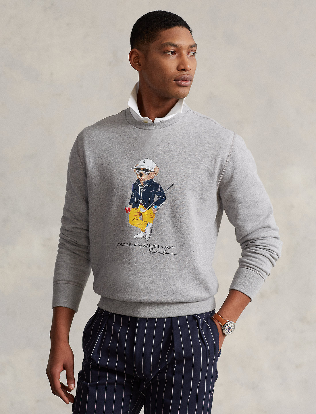 Polo bear top fleece pullover