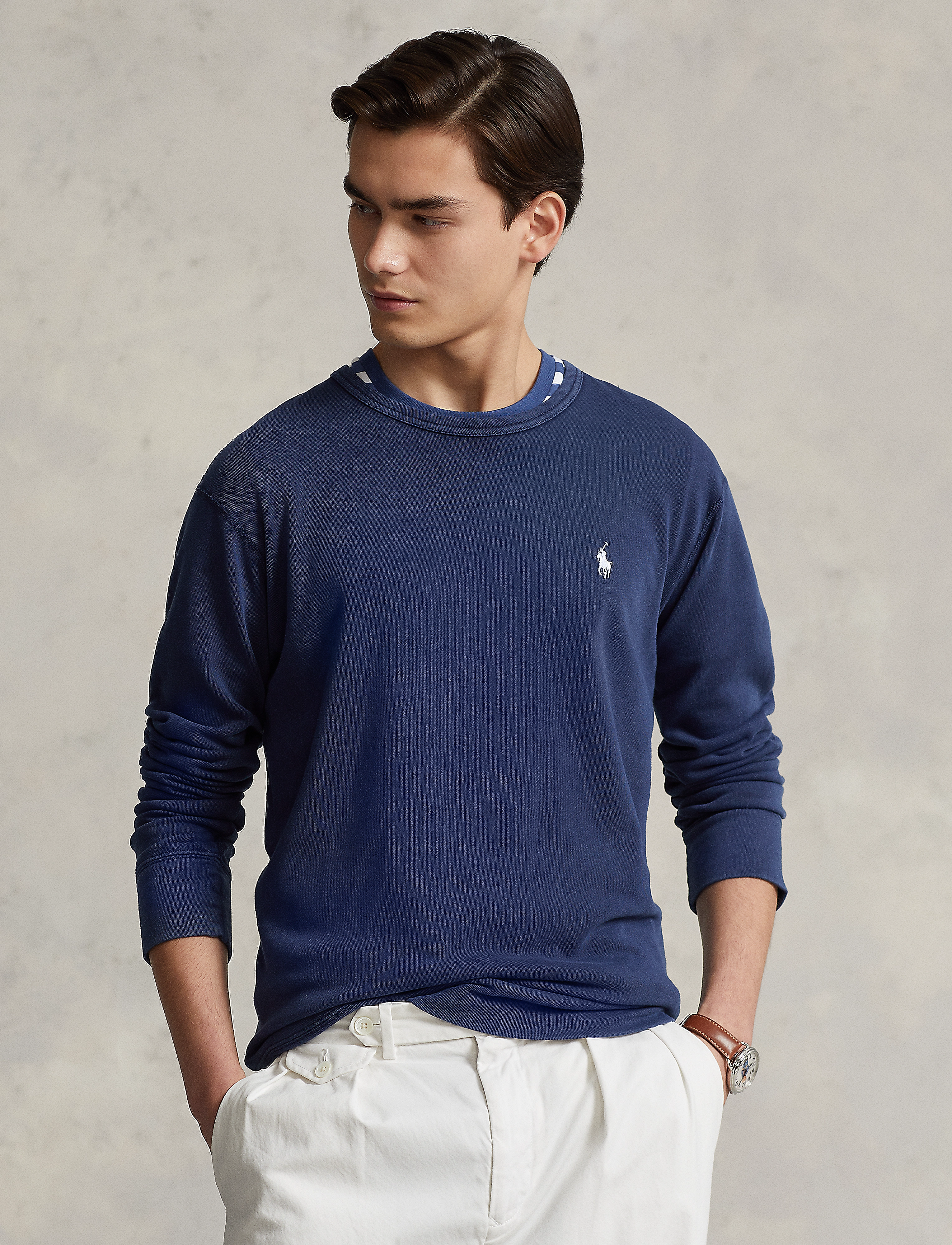 Polo Ralph Lauren Spa Terry Sweatshirt - Sweatshirts - NEWPORT NAVY / navy