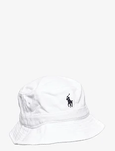 Cotton-Blend Terry Bucket Hat, Polo Ralph Lauren