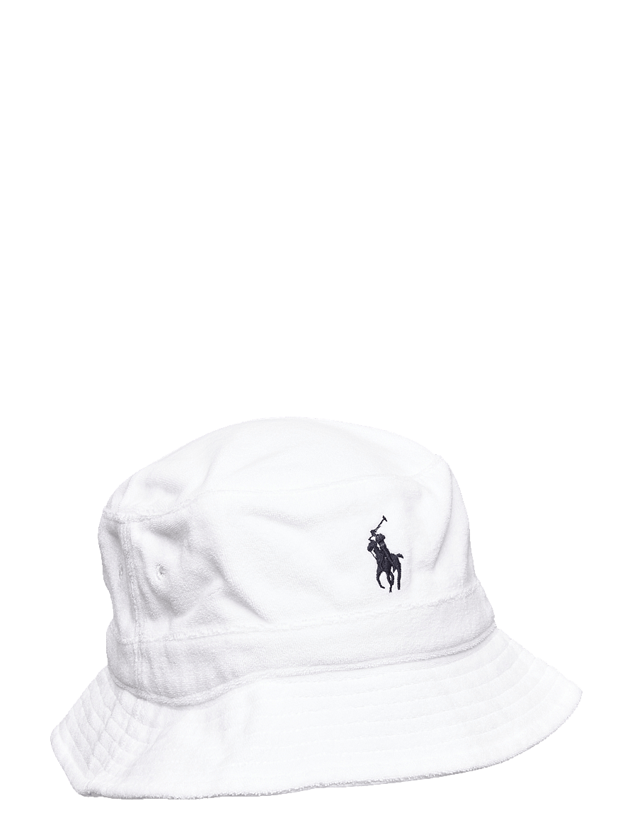 Polo Ralph Lauren - Cotton-Blend Terry Bucket Hat - white - 0