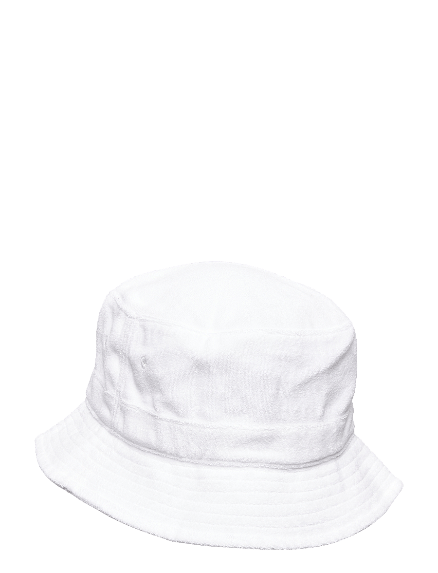 Polo Ralph Lauren - Cotton-Blend Terry Bucket Hat - white - 1