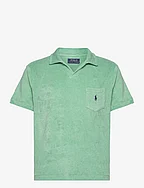 Custom Slim Fit Terry Polo Shirt - CELADON