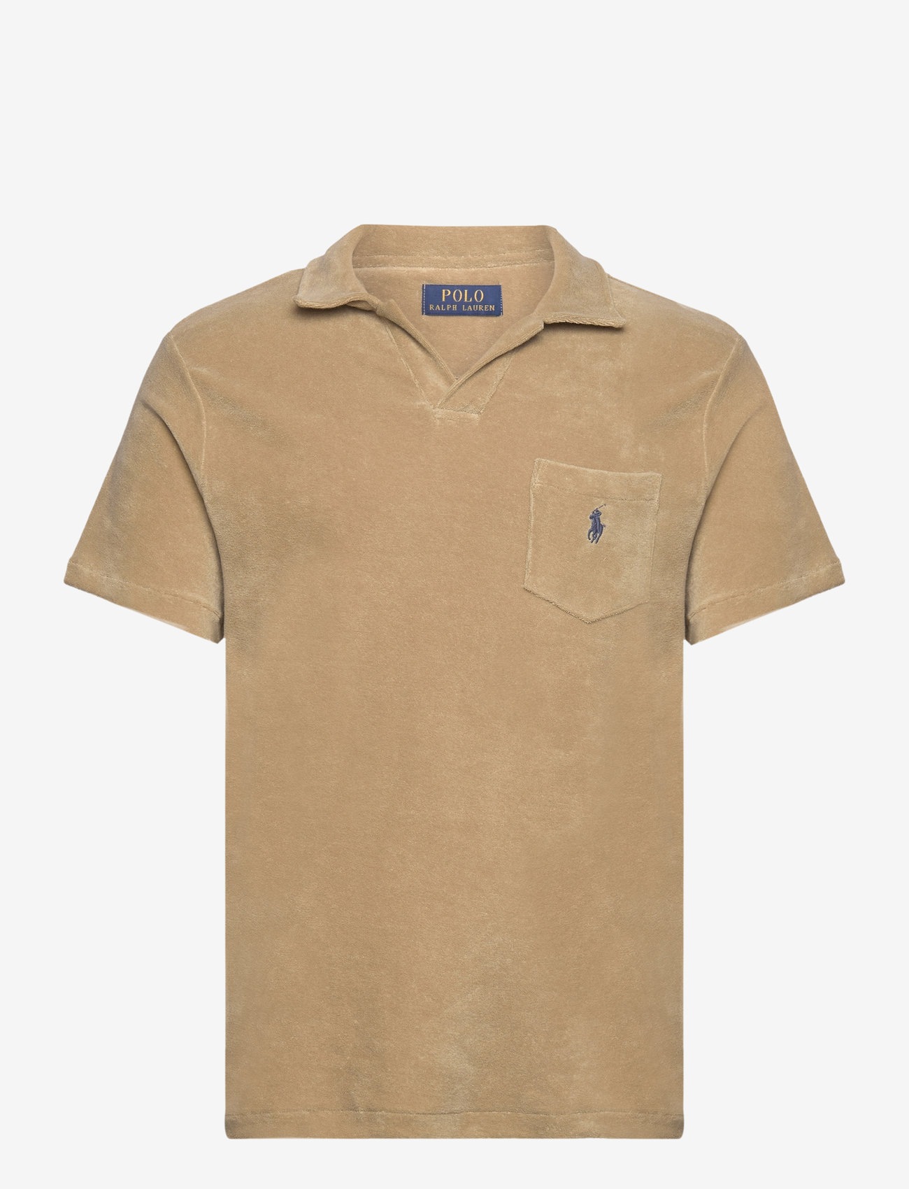 Polo Ralph Lauren - Custom Slim Fit Terry Polo Shirt - lühikeste varrukatega polod - coastal beige - 0