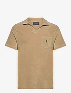 Custom Slim Fit Terry Polo Shirt - COASTAL BEIGE